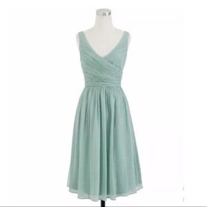 J Crew Heidi Silk Dress in Dusty Shale